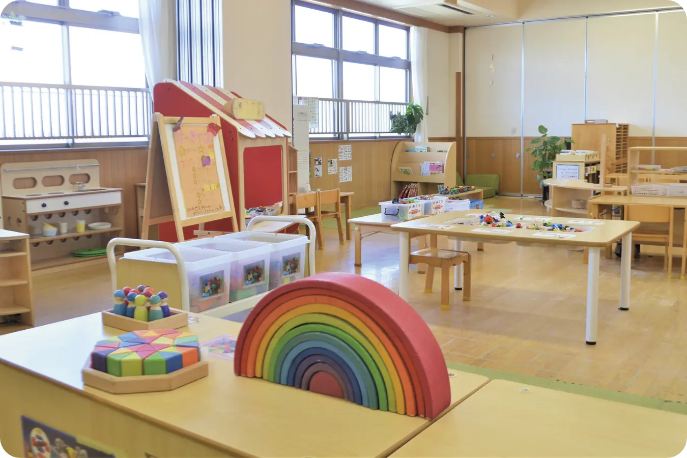 きりん組（4才児）の保育室